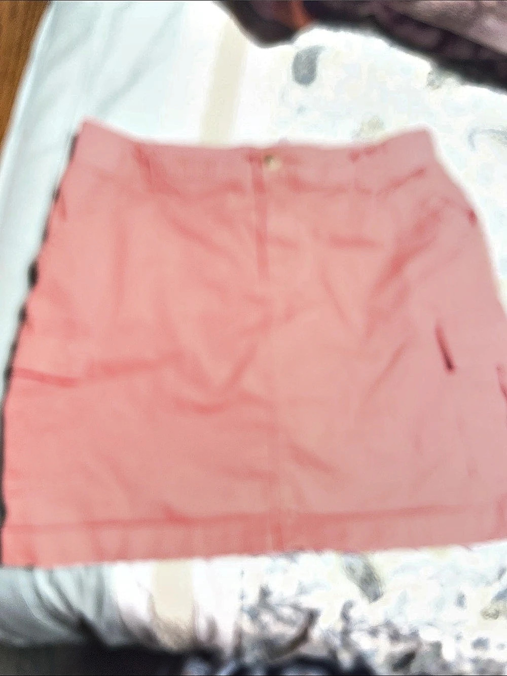 Lee Heritage Denim Cargo Mini Skirt Pink